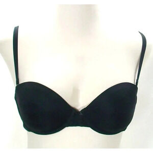 34D DKNY 454195 Signature Lace Perfect Lift Strapless UW Bra Black WITH STRAPS G